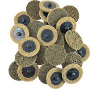 Sungold Abrasives 74904 Disco de cambio rápido tipo R para acondicionamiento de superficies gruesas, no tejidas, 2 pulgadas, marrón (25/caja)