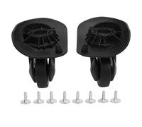 SUNGOOYUE 1 par de Ruedas de Maleta de Equipaje, ABS Silent Roller Suitasa Tourister Trunk Trunk Caster Luggage Kit para 47R Universal Trunk Wheels Parte de Repuesto Negro