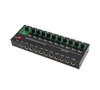 SUNGOOYUE 10 Botón de Control de Mezcladores Multicanal del Mezclador Estéreo bajo para Representaciones de Metal en Vivo (Enchufe de la UE)