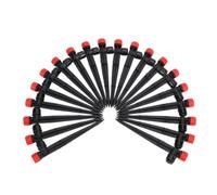 SUNGOOYUE 20 Piezas Aspersor de Goteo Ajustable, 8 Orificios 360 Grados | Emisores de riego, distancia de pulverización de 0 a 10 pies, estructura abierta, fácil limpieza, rotación de tapa sin