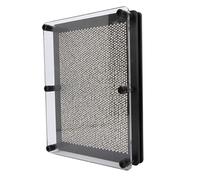 SUNGOOYUE 3D Clone Pin Art Toy Tablero de Metal de Mano Decoración de Aguja con Huella de Mano Molde de de Metal Grande Adorno de Escritorio Sensorial para el Hogar Oficina Niños y Adultos (