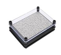 SUNGOOYUE 3D Clone Pin Art Toy Tablero de Metal de Mano Decoración de Aguja con Huella de Mano Molde de de Metal Grande Adorno de Escritorio Sensorial para el Hogar Oficina Niños y Adultos (Trompeta