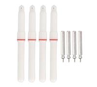 SUNGOOYUE 4 Uds. Barras Luminosas de Pesca ABS LED Punta de Varilla Flotante Barras de Luz Luminosa con Batería para Pesca Nocturna Oscura (Fijo en Rojo)