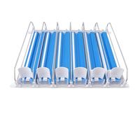 SUNGOOYUE 6 Líneas de Organizador de Bebidas para Líderes de Ensamblaje de Evaluadores Simples para Distribuidores Automáticos, Supermercados, Supermercados (BLUE)