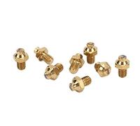 SUNGOOYUE 8 Tornillos para Pedales de Bicicleta de Montaña, Aleación de Titanio, Antideslizantes, Tornillos para Pedales de Bicicleta, Pernos Prisioneros M4x5 Mm, con Diseño Resistente Al (Gold)