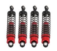 SUNGOOYUE Absorbadores de Choque RC de 85 Mm, Alejo de Aluminio de Aluminio de Choque de Presión de Presión para un Automóvil RC a Escala 1/10 con Rendimiento de Control Mejorado de Ajuste (Rojo)