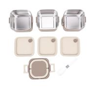SUNGOOYUE Acero Inoxidable Lunch Box Bolsa Térmica | con aislamiento térmico para la escuela y el trabajo Apto para lavavajillas Bolsa aislante de 2100ml de capacidad