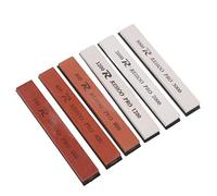 SUNGOOYUE Afilador de Cuchillos Profesional Kit de Barra de Piedra de Afilar Corindón Blanco Juego de 6 Piedras de Afilar para el Hogar Cocina y Cuchillo de Chef Profesional Tijeras Hachas