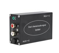 SUNGOOYUE Aislador de Ruido de Bucle de Tierra, Aislador de Sonido AV Estéreo de 3,5 Mm con Interruptor de Reducción de Ruido, para Amplificador de de Cine en Casa con Altavoz de Coche