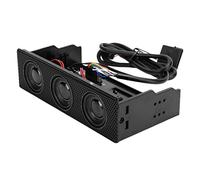 SUNGOOYUE Altavoz del Panel Frontal de la PC, Altavoz ABS de la Caja de la Computadora de 2.1 Canales, Salida de 3x3 W de 60 Hz a 15 KHz para la Reproducción de Música de Escritorio y Entrada de Voz