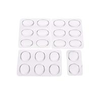 SUNGOOYUE Amortiguación de Tambor Almohadillas de Silicona Muda, 20 Pcs Reducción de Ruido Auto Adhesivo Almohadillas de Práctica Reutilizables para Tambores Instrumentos de Percusión en