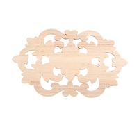 SUNGOOYUE Apliques de Madera Tallada, Apliques de Muebles de Madera de Caucho sin Pintar, 22 X 14 Cm, Decoración de Pared de Gabinete de Puerta Floral, Fácil de Pintar, para Decoración de Muebles