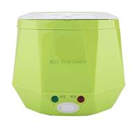 SUNGOOYUE Arrocera Eléctrica Portátil, Olla para Cocinar Arroz 12V 100W | Material PP Apto para Alimentos, Cierre Seguro, Olla Antiadherente y vaporizador.