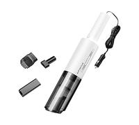SUNGOOYUE Aspiradora de Mano de 120 W, Mini Aspiradora USB de Succión Fuerte de 6000 Pa con Filtro HEPA y 2 Cabezales de Cepillo para Limpieza de Pelo de Mascotas, Polvo, Coche, H (Cargador de Coche)