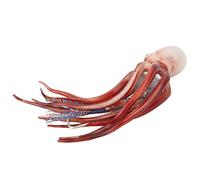 SUNGOOYUE Atracción de Pulpo de Pesca Roja Premium con Gancho Oculto y Color de Impresión para Accesorios de Pesca en Mar 300 G