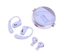 SUNGOOYUE Auriculares Inalámbricos 2 en 1, Gancho para la Oreja Bluetooth 5.3 y Auriculares Normales IPX5 a Prueba de Agua con Tecnología de Sonido Direccional DT5.0, para Deportes, (Violeta)