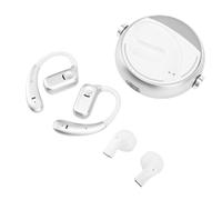 SUNGOOYUE Auriculares Inalámbricos 2 en 1, Gancho para la Oreja Bluetooth 5.3 y Auriculares Normales IPX5 a Prueba de Agua con Tecnología de Sonido Direccional DT5.0, para Deportes, (White)