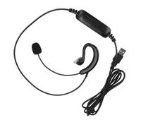 SUNGOOYUE Auriculares USB con Gancho para la Oreja Auriculares con Cable para Computadora 100 a 5600 Hz 58 DB SNR para Usuarios de PC Portátiles para Llamadas de Chat de Voz Aprendizaje en Línea Uso