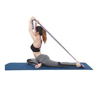 SUNGOOYUE Banda de Resistencia Elástica de Nailon y Látex, Cinturón Elástico de Seda, 85 X 3,6 Cm, Banda Antideslizante para Ejercicios de Yoga para Estiramiento de Piernas, Entrenamiento, Práctica