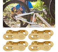 SUNGOOYUE Bicicleta de Rueda de Acero Bicicleta de 11 Velocidades Falta de Conexión de Muestra de Muestra Piezas Premium para Montaña y de Carreras, 4 Pares de Listas de Ciclismo Establecidas (GOLD)