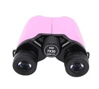 SUNGOOYUE Binoculares, 7x30 Compactos Pequeños Binoculares de Alto Aumento Portátiles Al Aire HD de Alto Aumento con un Amplio Campo de Visión de 7.5 Grados para los Juegos de Fútbol de (Purple)