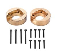 SUNGOOYUE Bloque de Peso de Rueda RC de Lat¡§?n, 1 Par de Llanta de Contrapeso de Lat¡§?n, Contrapeso Interno para Coche de Escalada Absima Sherpa 1/10,Accesorios Modelo