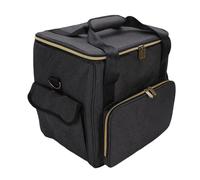 SUNGOOYUE Bolsa de Registro, Organizador de Records de 45 Piezas de Capacidad con Divisores de Doble Compartimento con Fondo Acolchado y Correa para el Hombro para DJ Travel Collection