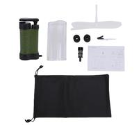 SUNGOOYUE Bomba de Filtro de Agua Portátil, Membrana de Ultrafiltración de 0,01 Micras que Elimina el 99,9999% de Impurezas, con Ergonómico, para Acampar Al Aire, Senderismo, (verde oscuro)