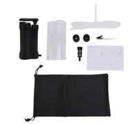 SUNGOOYUE Bomba de Filtro de Agua Portátil, Membrana de Ultrafiltración de 0,01 Micras que Elimina el 99,9999% de Impurezas, con Ergonómico, para Acampar Al Aire, Senderismo, (BLACK)