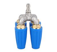 SUNGOOYUE Boquilla de Lavado a Presión Turbo, Boquilla de Lavado a Presión Giratoria 4 en 1 4000 PSI con Conector Rápido de Acero Inoxidable 304 y Latón de 1 4 Pulgadas para Vehículos, Pisos,