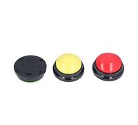 SUNGOOYUE Botón de Grabación para Perros, Botones Parlantes Portátiles de 3 Colores para Mascotas con Sonido Claro, Grabación Personalizada de hasta 30 Segundos, Material ABS, Requiere 2