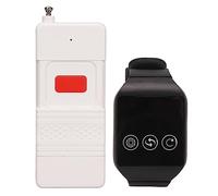 SUNGOOYUE Buscapersonas Inalámbrico para Cuidadores, de Alerta de Botón de Llamada de Emergencia SOS con Alcance de 1000 M y Alertas de Zumbador por Vibración, para Pacientes Mayores,