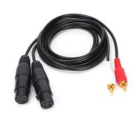 SUNGOOYUE Cable Dual XLR a Doble, Cable de Interconexión de Profesional con Blindaje de Cobre Libre de Oxígeno, para de Cine en Casa Studio Live Performance