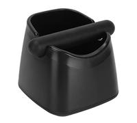 SUNGOOYUE Caja de Golpe de café, Diseño Antideslizante Resistente a Caídas con Barra de Golpe Extraíble, para el Hogar, Cocina, Cafetería, Restaurante, Bar, Gran Apertura, Material ABS (BLACK)