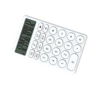 SUNGOOYUE Calculadora de Dibujos Animados, Calculadora de Bolsillo con Pantalla Grande con Pantalla LCD de 12 Dígitos, Botones Silenciosos, Batería Solar y AAA, Electrónica Portátil para Estudiantes
