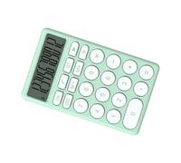 SUNGOOYUE Calculadora de Dibujos Animados, Calculadora de Bolsillo con Pantalla Grande con Pantalla LCD de 12 Dígitos, Botones Silenciosos, Batería Solar y AAA, Electrónica Portátil para Estudiantes