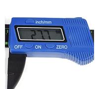 SUNGOOYUE Calibrador Vernier LCD Digital Herramienta de Medición Electrónica de Acero Inoxidable de 6 Pulgadas 0 a 150 Mm Pulgadas Medidor de Profundidad Interior Exterior para Usuarios de Bricolaje