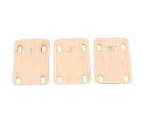 SUNGOOYUE Calza de Mástil para Guitarra Eléctrica, Protector Espaciador de Madera de Arce para Protección del Cuello y Absorción de Vibraciones, con Fácil Instalación (1 pieza 1° pieza 0,5°