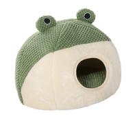 SUNGOOYUE Cama de Cuevas de Gato Ultra Suave para Gatos, Cojín Lavable Extraíble, Almohadilla de Casa de iglú con Diseño Privado, Fondo Anti-Deslizamiento, Uso 2 en 1, Adecuado para Pequeños y (M)