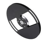 SUNGOOYUE Carrete de Cinta en Blanco Universal de 7"con Excelente Mano de Obra para Grabación de Sonido para Pletina de Casete de Carrete Abierto - Material de Aleación de Aluminio (BLACK)