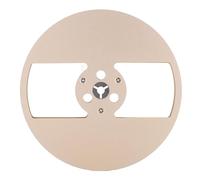 SUNGOOYUE Carrete de Cinta en Blanco Universal de 7"con Excelente Mano de Obra para Grabación de Sonido para Pletina de Casete de Carrete Abierto - Material de Aleación de Aluminio (GOLD)