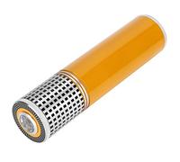 SUNGOOYUE Cigar Tube Moisture Lock (YELLOW) | Tubo de cigarro portátil para viaje, bloqueo de humedad, resistente, aleación de zinc, tiendas de construcción, 3 cigarros,
