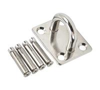 SUNGOOYUE Colgador de Hamaca, Soporte de Montaje en Techo de Acero Inoxidable con Hebilla de Puerta Cuadrada para Silla Colgante de Columpio de Yoga, Capacidad de Carga de 250 Kg