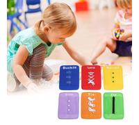 SUNGOOYUE Conocimientos Básicos de Tableros de Papel de Aprendizaje Inteligente para Niños de Juguetes Conocimientos Básicos de Juguetes, Formación Set Zip Boka Key 6pcs/ Set, Colorido No -Material