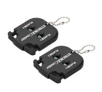 SUNGOOYUE Contador de Puntuación de Golpes Mini, Contador de Puntuación Portátil ABS, Paquete de 2, 5 X 5, Cm con Llavero, Seguimiento Manual de Golpes, Transporte Compacto, para Petanca y Juegos de