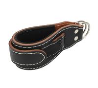 SUNGOOYUE Correa de Tobillo, Muñequera de Piel de Vaca con Diseño Resistente de Gancho y Bucle para Entrenamiento, Gimnasio, Máquina de Cable, Ejercicio en Casa