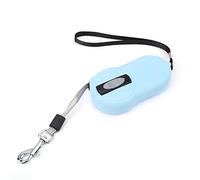 SUNGOOYUE Correa Retráctil para Perros Estuche de Plástico Azul Cinta de Nailon Correa Reflectante para Mascotas Antideslizante de 2 M Gratis para Perros Pequeños Cachorros Caminando Senderismo