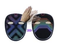 SUNGOOYUE Cubierta Facial LED para Niños, Máscara Brillante Transformadora de Cara con Control de Gestos para Decoración de Fiesta y Cosplay