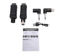 SUNGOOYUE de Micrófono Inalámbrico, Transmisor y Receptor XLR con Batería Recargable y Alcance de 100 M, para Micrófonos Dinámicos, Instrumentos, Computadoras, Mezcladores, Sistemas PA (1 por 1)