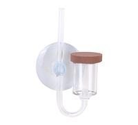 SUNGOOYUE Difusor Atomizador de CO2 Refinador de Acuario Acrílico S Contador de Burbujas Transparente de 13 Cm con Ventosa para Plantas de Agua de Peceras Suministro Compacto de CO2 para Tanques de